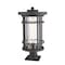 Z-Lite Jordan 1 Light Outdoor Pier Mounted Fixture, Oil Rubbed Bronze And Clear Seedy 570PHXL-533PM-ORB - alternate 5